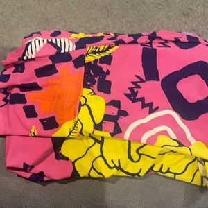 multi print long skirt